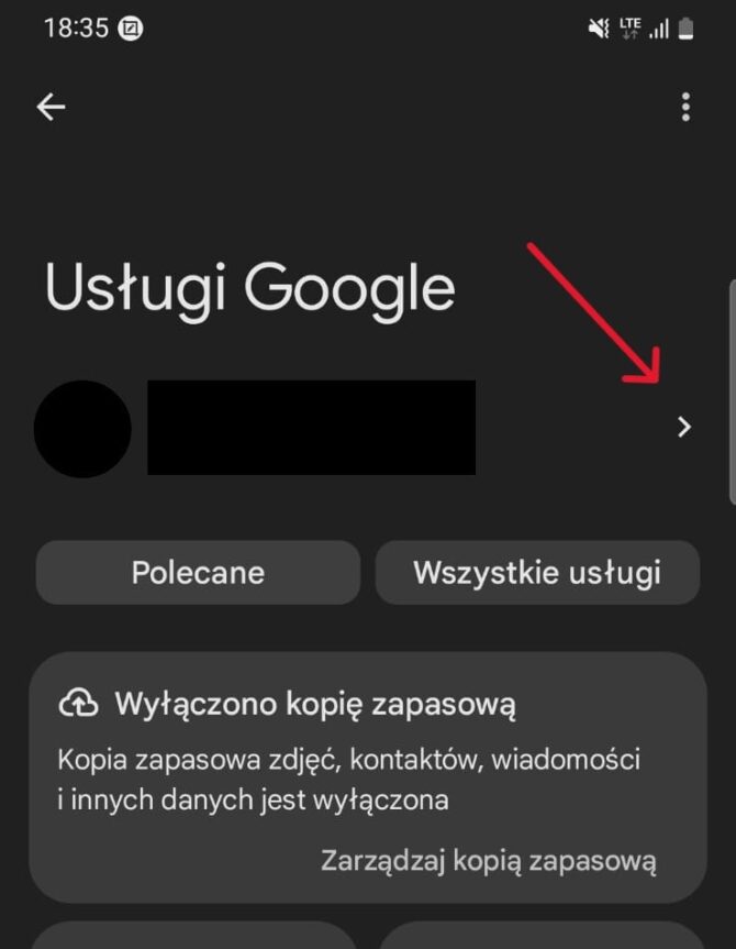 Wylogowanie z konta Google na Androidzie - sposób 2