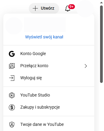Wylogowanie z konta Google na komputerze