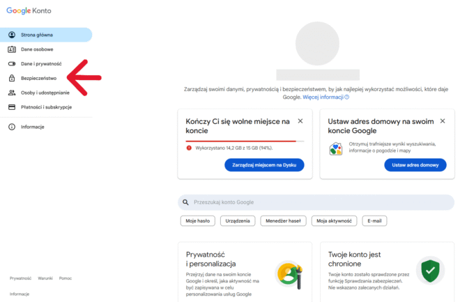 Wylogowanie z konta Google na wszystkich urzadzeniach