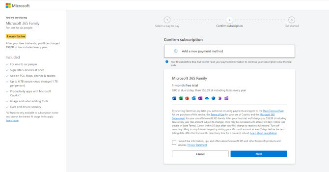 Zamówienie Microsoft 365