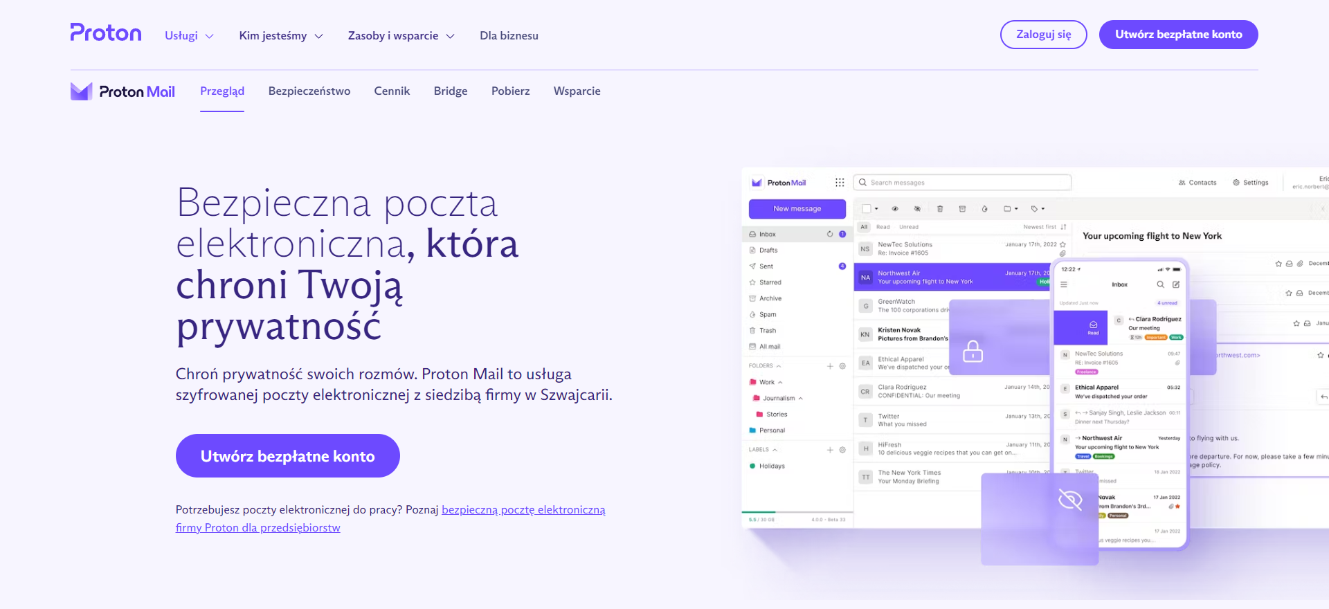 Jak wybrać bezpieczną pocztę e-mail? Usługi i programy