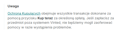 Ochrona kupujących i Kup Teraz na Vinted